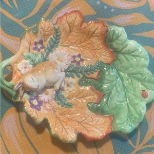 Fitz and Floyd English Garden bunny plate